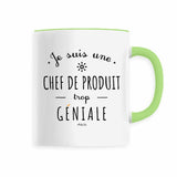 Mug - Une Chef de Produit trop Géniale - 6 Coloris - Cadeau Original - Cadeau Personnalisable - Cadeaux-Positifs.com -Vert-