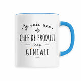 Mug - Une Chef de Produit trop Géniale - 6 Coloris - Cadeau Original - Cadeau Personnalisable - Cadeaux-Positifs.com -Bleu-