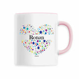 Mug - Ronan (Coeur) - 6 Coloris - Cadeau Unique & Tendre - Cadeau Personnalisable - Cadeaux-Positifs.com -Rose-