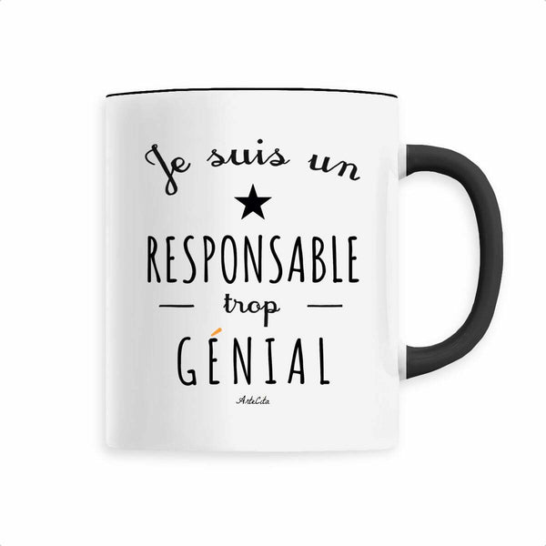 Mug - Un Responsable trop Génial - 6 Coloris - Cadeau Original - Cadeau Personnalisable - Cadeaux-Positifs.com -Noir-